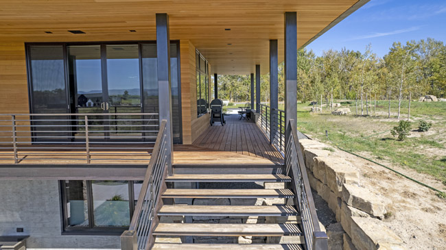 Main Home Partial Wrap Around Deck 485 Breeden Dr Bozeman Mt