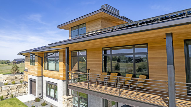 Main Home Second Story Closeup 485 Breeden Dr Bozeman Mt