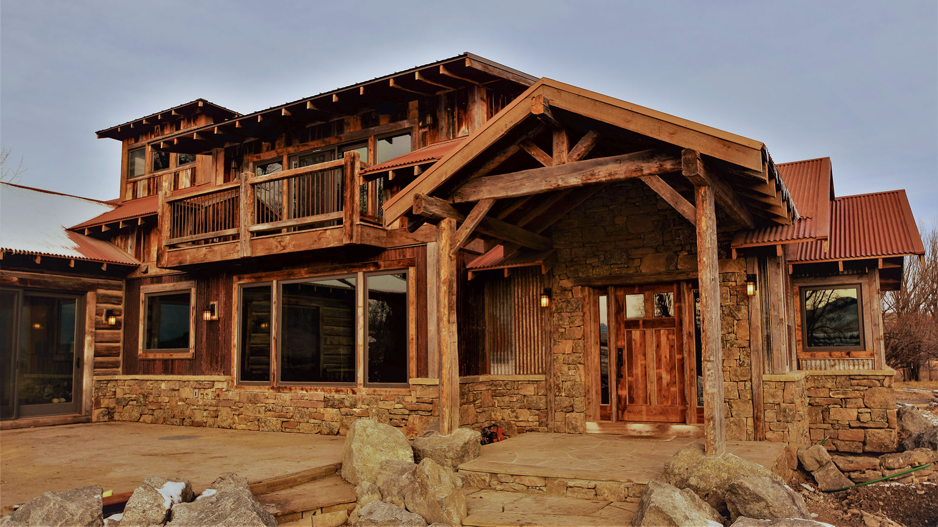 Front Entrance Mt Rustic Homestead